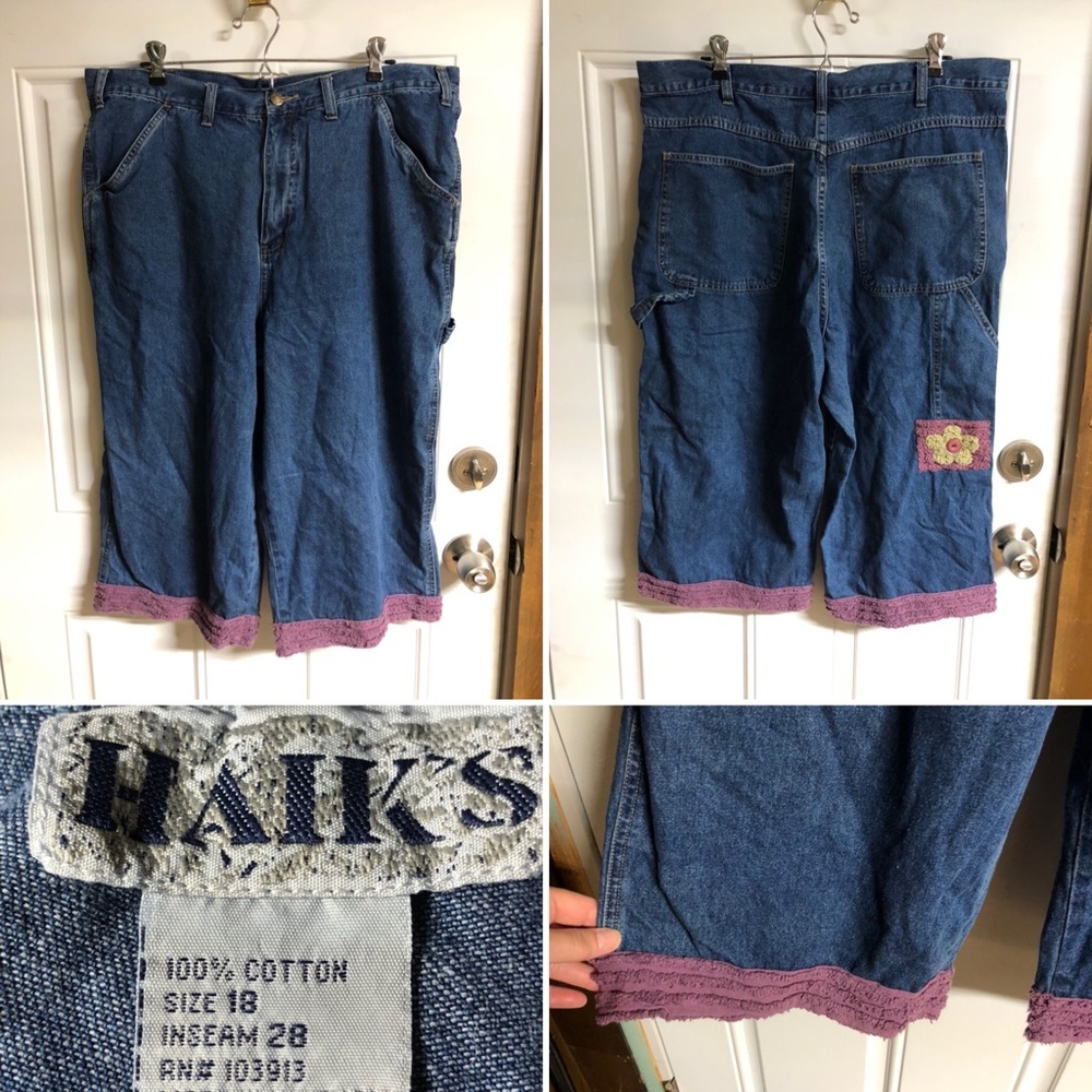 Haik’s denim ladies capris plus size
